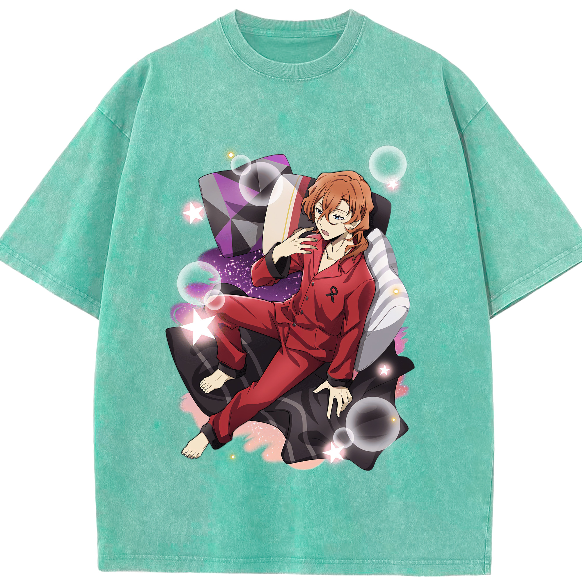 （画像用） 文豪ストレイドッグス Bungo Stray Dogs 綿100% ヴィンテージ風 半袖Tシャツ（フロントプリント）